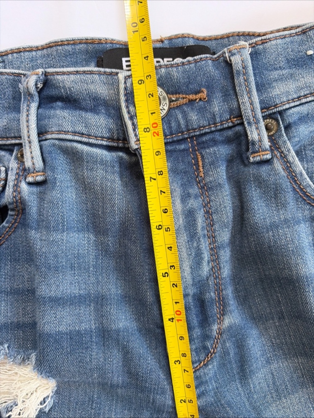 Express Jeans Bundle Women Size 4 Skinny Mid Rise Distressed Denim 2 Pair - Picture 15 of 16